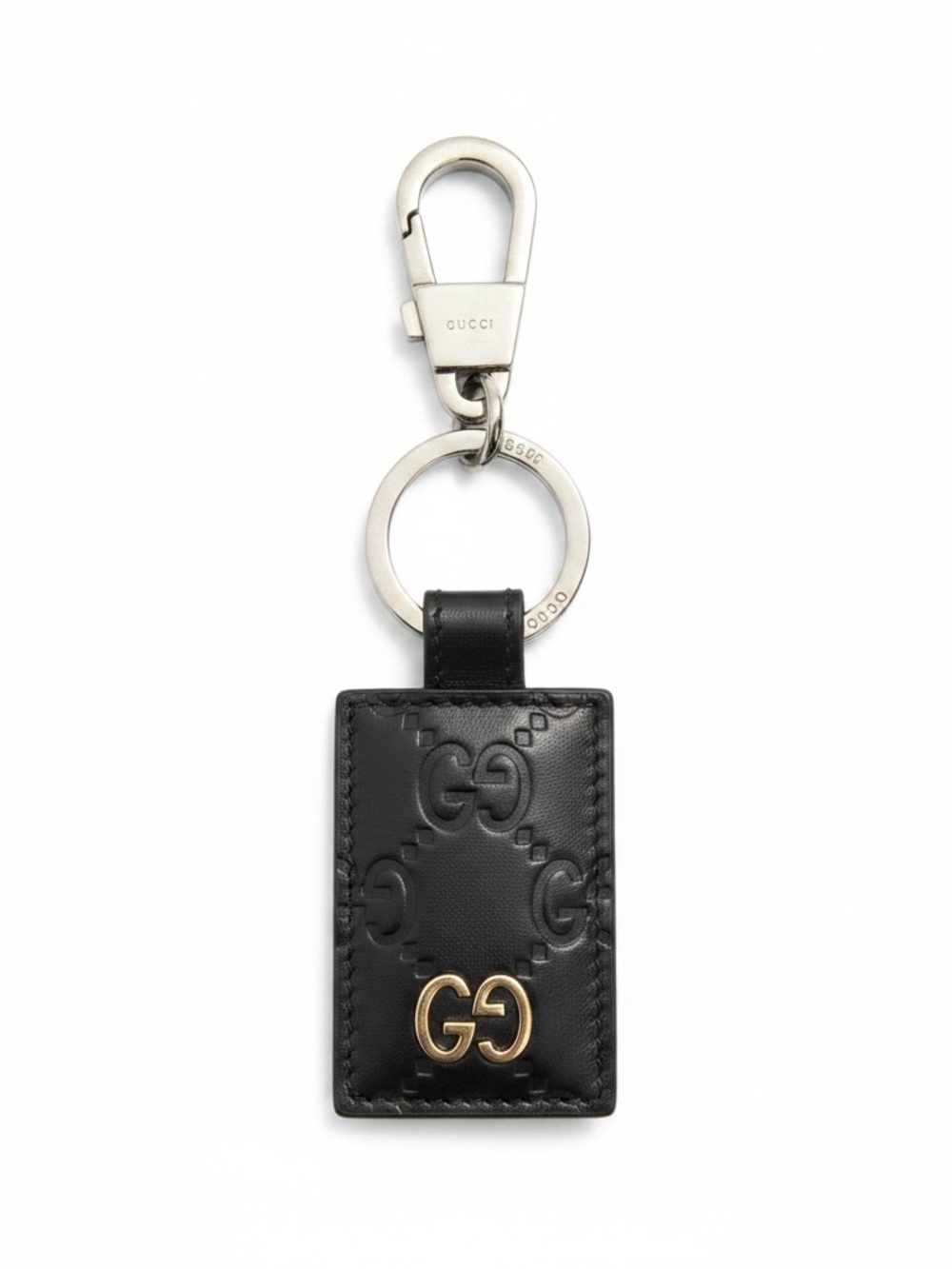 Gucci ✨ Guccissima Leather Tab Keychain